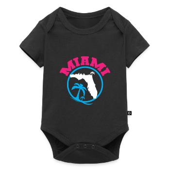 Miami - Body à manches courtes Premium Bébé - noir - Devant