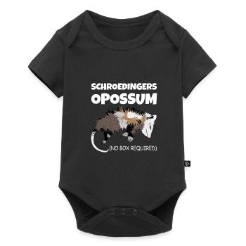 Schrödinger's Opossum (Schrödinger's cat) without box - Baby Premium short-sleeve bodysuit - black - Front