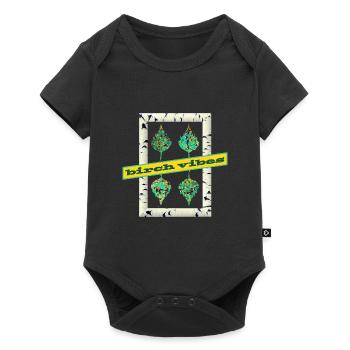 birch e 269 - Baby Premium short-sleeve bodysuit - black - Front