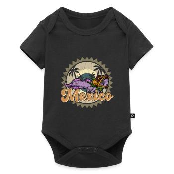 Quetzalcoatl Axolotl Mexique Divinité Aztèque - Body à manches courtes Premium Bébé - noir - Devant