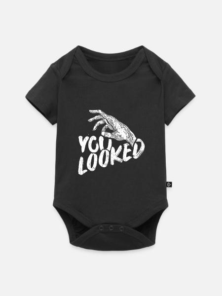 Reingeguckt - Baby Premium Kurzarmbody - Schwarz