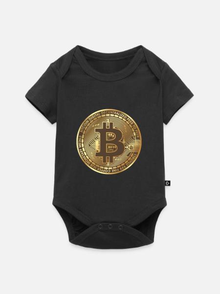 Bitcoin - Baby Premium short-sleeve bodysuit - black