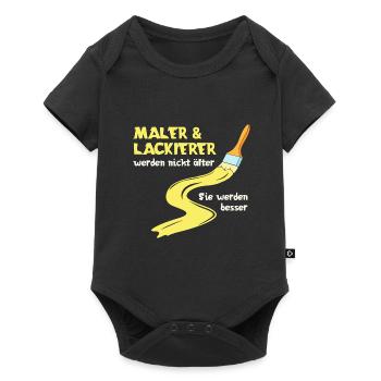 Beste Maler Design für Maler und Lackierer - Baby Premium Kurzarmbody - Schwarz - Vorne