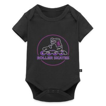 Rollerblades Rollschuhe Inlineskater - Baby Premium Kurzarmbody - Schwarz - Vorne