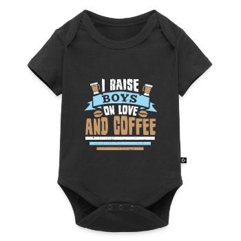 Coffee Espresso Morning Coffee Drinker Americano - Baby Premium short-sleeve bodysuit - black - Front