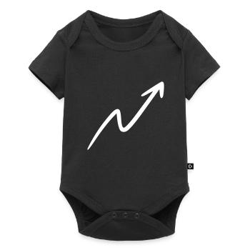 Flèche dessin esquisse blanc - Body à manches courtes Premium Bébé - noir - Devant