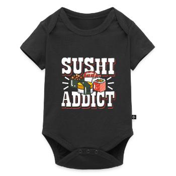 Sushi Addicted Japanese Food - Body à manches courtes Premium Bébé - noir - Devant