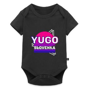 Jugoslavija Yougoslavie Jugo Tito SFRJ Jugoslawien - Body à manches courtes Premium Bébé - noir - Devant
