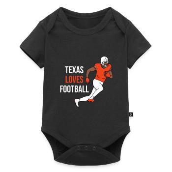 Design de football texan pour les fiers fans du Texas - Body à manches courtes Premium Bébé - noir - Devant