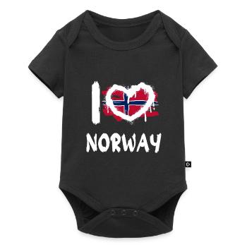 I love Norway / I love Norway Country Countries - Baby Premium short-sleeve bodysuit - black - Front