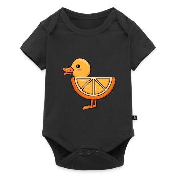 Design orange canard pour les amateurs de canards - Body à manches courtes Premium Bébé - noir - Devant