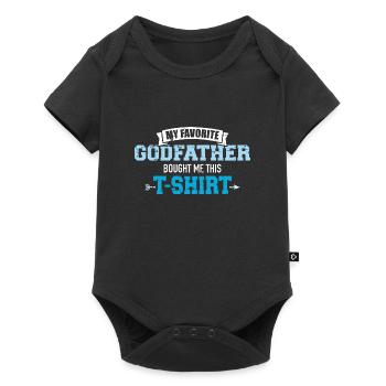 Godfather - Baby Premium short-sleeve bodysuit - black - Front
