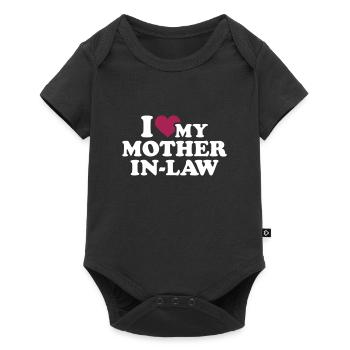 belle-mère - Body à manches courtes Premium Bébé - noir - Devant
