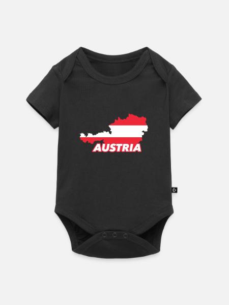 Austria - Baby Premium short-sleeve bodysuit - black