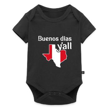 Peruanisch-texanisches Design für Einwanderer - Baby Premium Kurzarmbody - Schwarz - Vorne