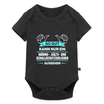 Isolierer Design für stolze Handwerker - Baby Premium Kurzarmbody - Schwarz - Vorne