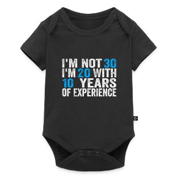 30 Years Old Birthday Funny Birthday Idea Humor 30 - Baby Premium short-sleeve bodysuit - black - Front