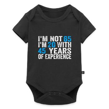 65 Years Old Birthday Funny Birthday Idea Humor 65 - Baby Premium short-sleeve bodysuit - black - Front
