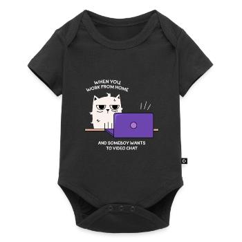 Work Video Chats Design for Proud Pinoys - Baby Premium short-sleeve bodysuit - black - Front