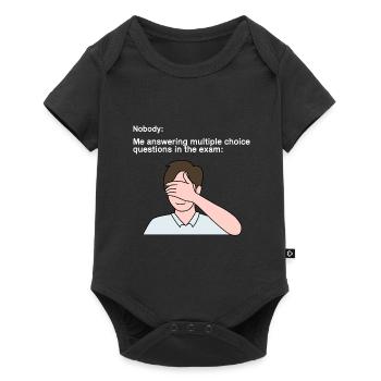 Conception d’examen pour les jeunes fiers Pinoys - Body à manches courtes Premium Bébé - noir - Devant