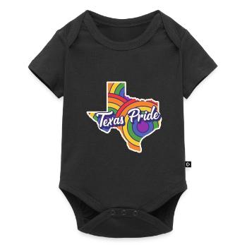 Carte arc-en-ciel Texas Design pour les Texans LGBT + - Body à manches courtes Premium Bébé - noir - Devant