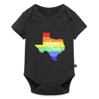 Rainbow Card Texas Design for Proud LGBT+ - Baby Premium short-sleeve bodysuit - black - Front