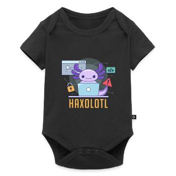 Haxolotl Pun Design for Axolotl Lovers - Baby Premium short-sleeve bodysuit - black - Front
