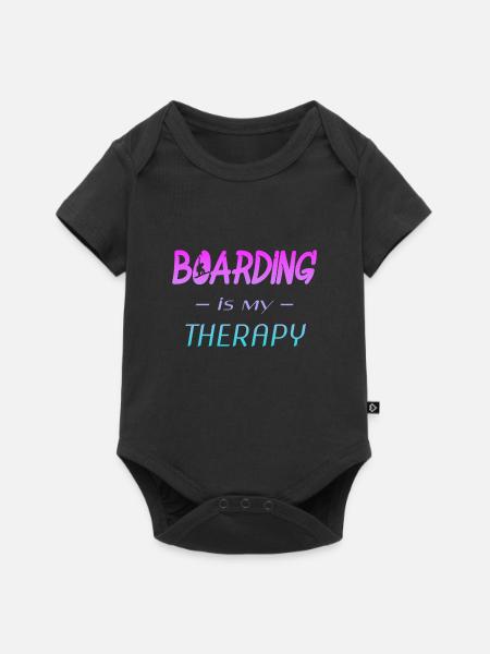 Snowboard - Baby Premium Kurzarmbody - Schwarz