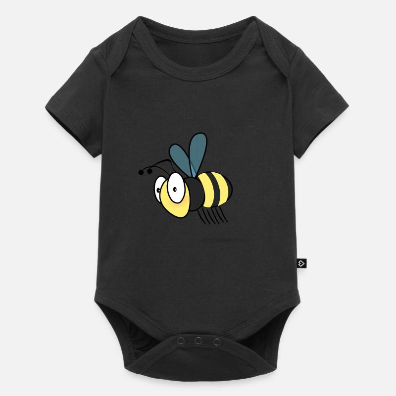 honeybee - Baby Premium short-sleeve bodysuit - black