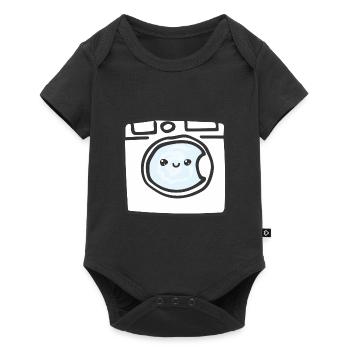 washing machine - Baby Premium short-sleeve bodysuit - black - Front