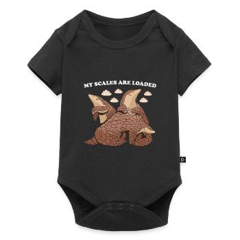 Mes écailles sont chargées Pangolin - Body à manches courtes Premium Bébé - noir - Devant