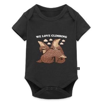 We Love Climbing Pangolin - Baby Premium short-sleeve bodysuit - black - Front