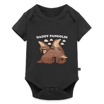 Papa Pangolin - Body à manches courtes Premium Bébé - noir - Devant