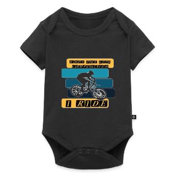 Cyclistes Cyclistes Cyclistes - Body à manches courtes Premium Bébé - noir - Devant