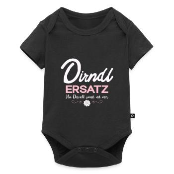 Damen Dirndl Ersatz Trachten Ersatz Bluse Kirmes - Baby Premium Kurzarmbody - Schwarz - Vorne