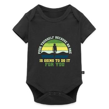 Cyclists Bicycle Biker BMX - Baby Premium short-sleeve bodysuit - black - Front