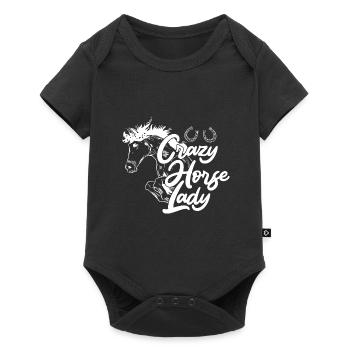 Équitation Sport équestre - Body à manches courtes Premium Bébé - noir - Devant