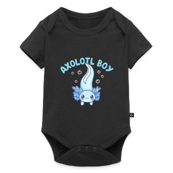 Axolotl Boy Design pour les amateurs d’Axolotl - Body à manches courtes Premium Bébé - noir - Devant