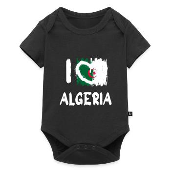 I love Algeria / I love Algeria Country Countries - Baby Premium short-sleeve bodysuit - black - Front