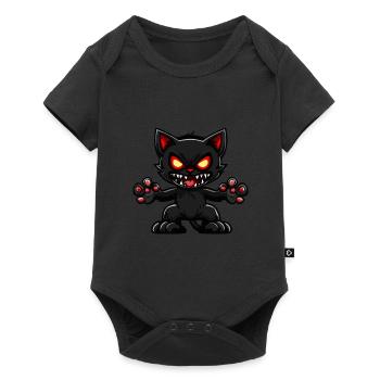 Halloween Cat Cat - Baby Premium short-sleeve bodysuit - black - Front