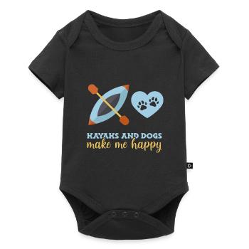 Kayak Kayaking - Body à manches courtes Premium Bébé - noir - Devant