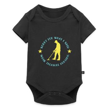 Treasure Hunter Treasure Hunt Metal Detector - Baby Premium short-sleeve bodysuit - black - Front