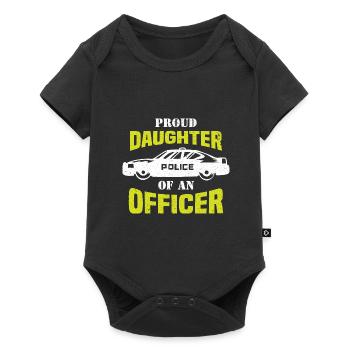 Police Policeman State Power PoliceWoman - Baby Premium short-sleeve bodysuit - black - Front