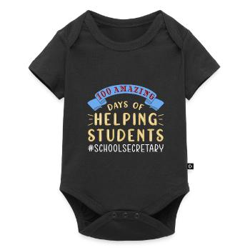100 jours d’école - Body à manches courtes Premium Bébé - noir - Devant