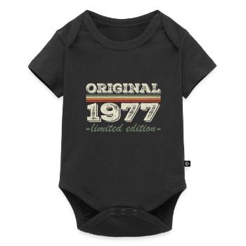 Legend since 1977 Born 1977 Birthday 1977 - Baby Premium short-sleeve bodysuit - black - Front