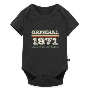 Legend since 1971 Born 1971 Birthday 1971 - Baby Premium short-sleeve bodysuit - black - Front