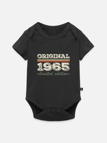 Légende depuis 1965 Né en 1965 Anniversaire 1965 - Body à manches courtes Premium Bébé - noir