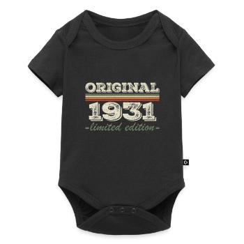 Legend since 1931 Born 1931 Birthday 1931 - Baby Premium short-sleeve bodysuit - black - Front