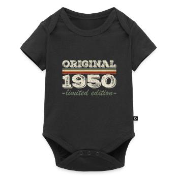 Légende depuis 1950 Né en 1950 Anniversaire 1950 - Body à manches courtes Premium Bébé - noir - Devant
