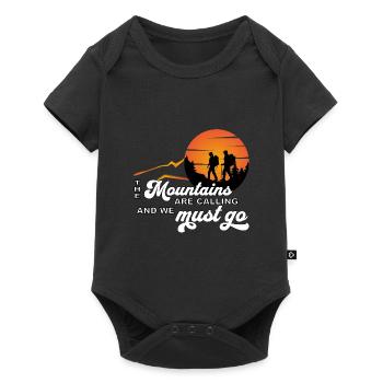 La randonnée en montagne nous appelle et nous devons y aller - Body à manches courtes Premium Bébé - noir - Devant
